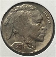 1931-S Buffalo Nickel AU