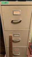 Metal Four Drawer File Cabinet  14x52x25