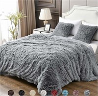 QUEEN SIZE FLUFFY DUVET COVER SET WITH PILLOW