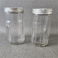 Vintage Hoosier Glass Salt & Pepper Shakers