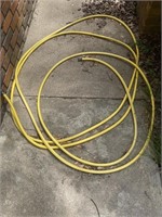 Yellow garden hose
