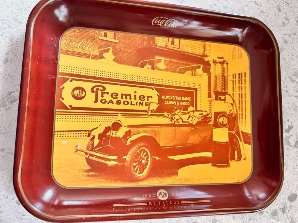 1980 Tin Bar Tray Imperial Oil/Coke