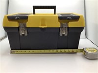 LIKE NEW TOOL BOX WITH MISC TOOLS