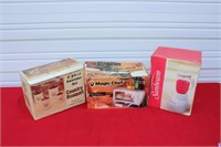 Canister Set, Magic Chef Mini Toaster & Blender