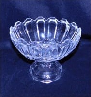 Crystal Beyer ? compote, 5.5" tall