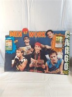 Men at work cardboard vintage 1983 cut out with