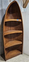 Rustic Cabin Canoe Bookshelf