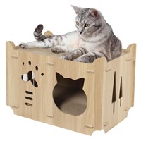 Cat Scratcher House Easy to Assemble  Cat Houses