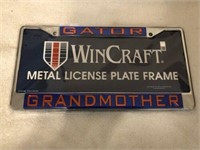 Florida Gators license plate frame "Grandmother"