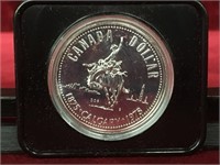 1975 Calgary Canada Silver Dollar