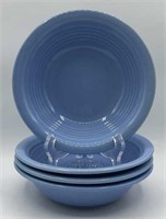4 Light Blue Ceramic Bowls
