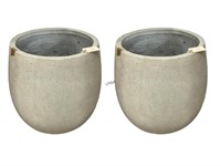 PAIR OF LARGE PLANTERS