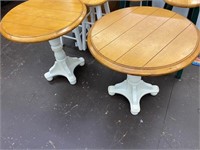 Round pedestal tables