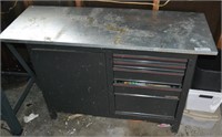 Craftsman Metal Top Workbench With Contents