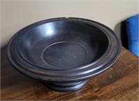 Wooden fruit bowl.  12"