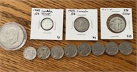 Assorted US and Canadian Coins