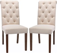 2PK COLAMY Tufted Dining Room Chairs