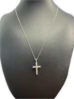 Beautiful Diamond Cross Necklace