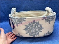 New TJ-Maxx blue flower fabric storage basket