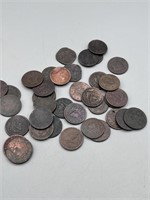 (37) Low Grade Large Cents