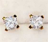 $100 10K  CZ Earrings