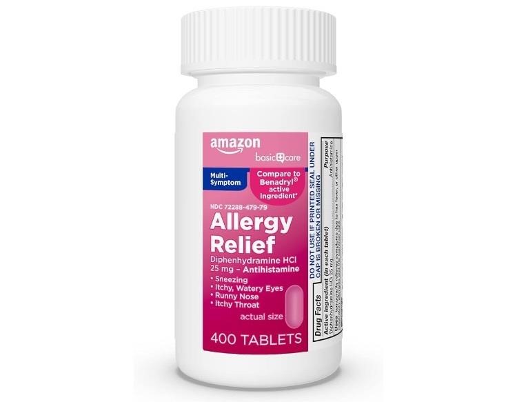 400 count Amazon basics allergy pills 10/24