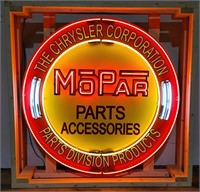 MoPar Animated Tin Neon Sign