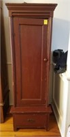 Hand Made Cabinet with (1) Door, (1) Drawer