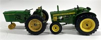 (2) ERTL John Deere Metal Tractor Toys