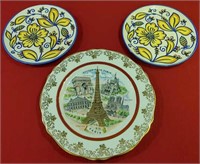 Limoge Souvenior De Paris Collector Plate