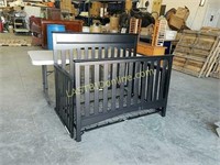 Black baby crib (no hardware)