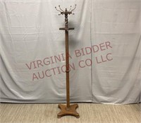 Vintage Solid Wood Coat / Hat Rack - See Desc