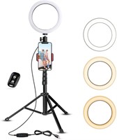Selfie Ring Light with Tripod Stand & Phone Holder