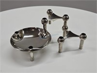 Stoff Nagel Chrome Modular Candleholders & Dish