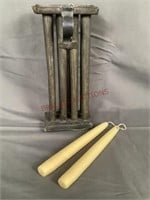 Vintage Metal Candle Stick Mold