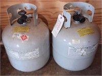 (2) empty propane cylinders