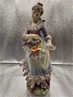 Porcelain Woman with Fruit