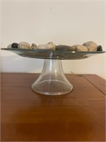 Glass Pedestal Cake Plate