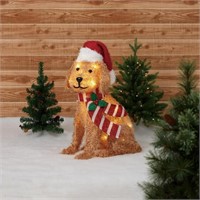 Holiday Time 24" Light-up Plush Golden Dog, with 3
