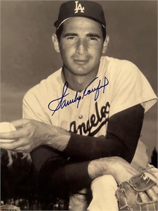 LA Dodgers Sandy Koufax signed photo