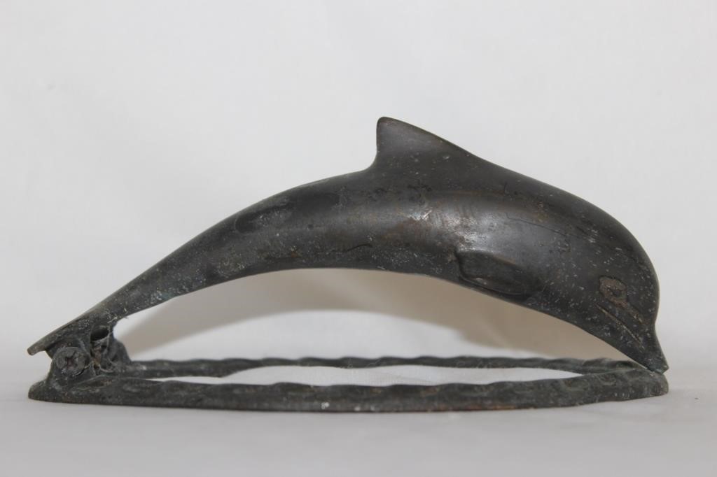 A Metal Dolphin Knocker