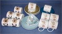 Quantity of Susie Cooper coffee cups and saucers