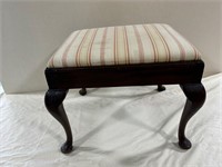 Mahogany Queen Anne Style Foot Stool