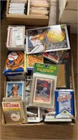 Tray Lot of Assorted Cards Sets Multiple Sports
