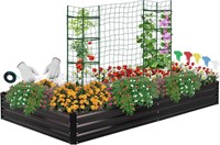 ONCEMORE Galvanized Raised Garden Bed 631FT