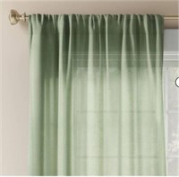 Farrah Window Curtain Panel 54x63  Sage Green