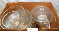 BOX OF PYREX DISHES