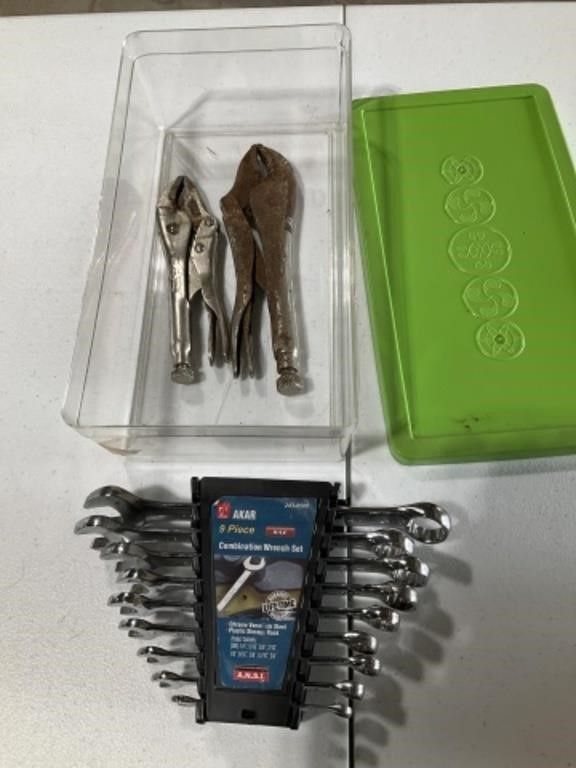 SAE Wrench Set, Vice Grips