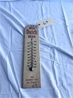 Old Dutch Beer Wood Thermometer