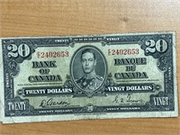 1937 Cdn $20 Bank Note